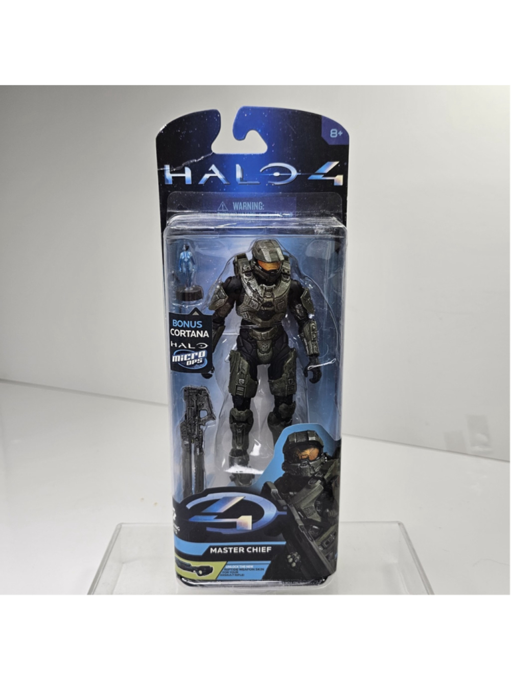 SEALED Halo 4 Master Chief 5” Action Figure w/ Cortana Microops McFarlane Toys
